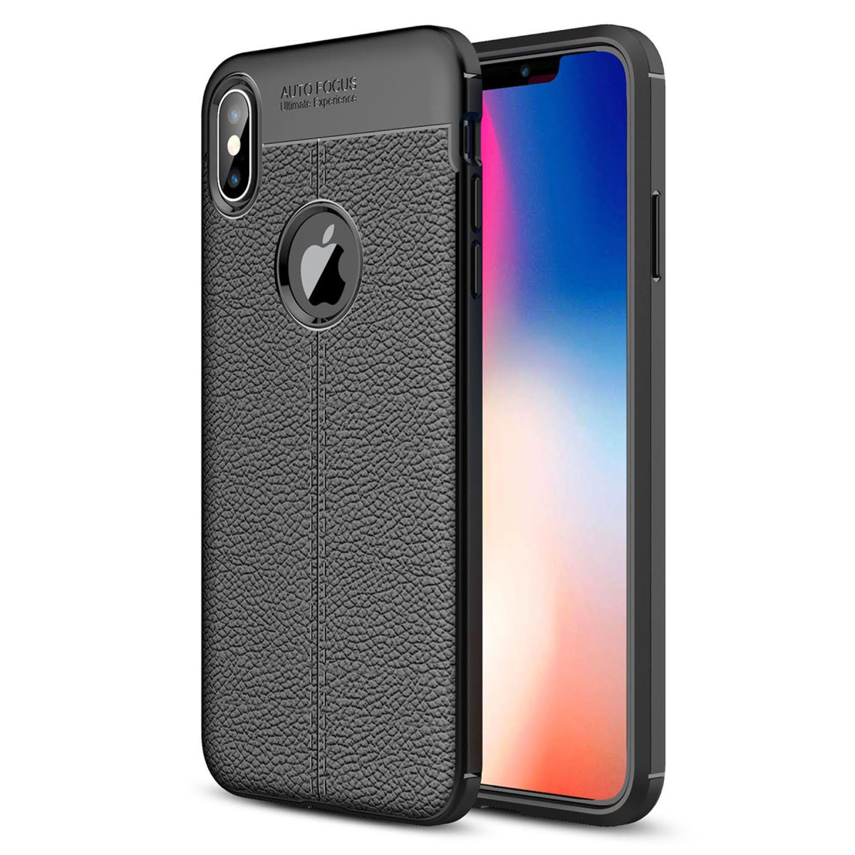 Newface Apple iPhone X Kılıf Auto Focus Kapak - Siyah — görsel 5