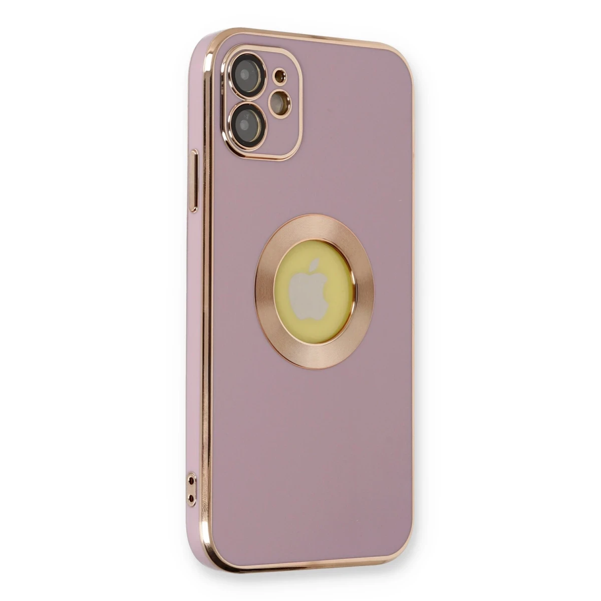 Newface Apple iPhone 12 Kılıf Store Silikon - Mor