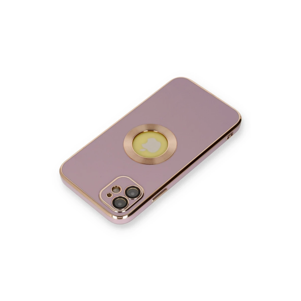 Newface Apple iPhone 12 Kılıf Store Silikon - Mor