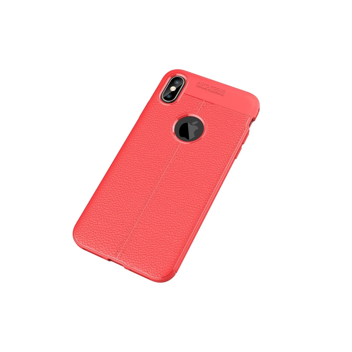 Newface Apple iPhone X Kılıf Auto Focus Kapak - Kırmızı