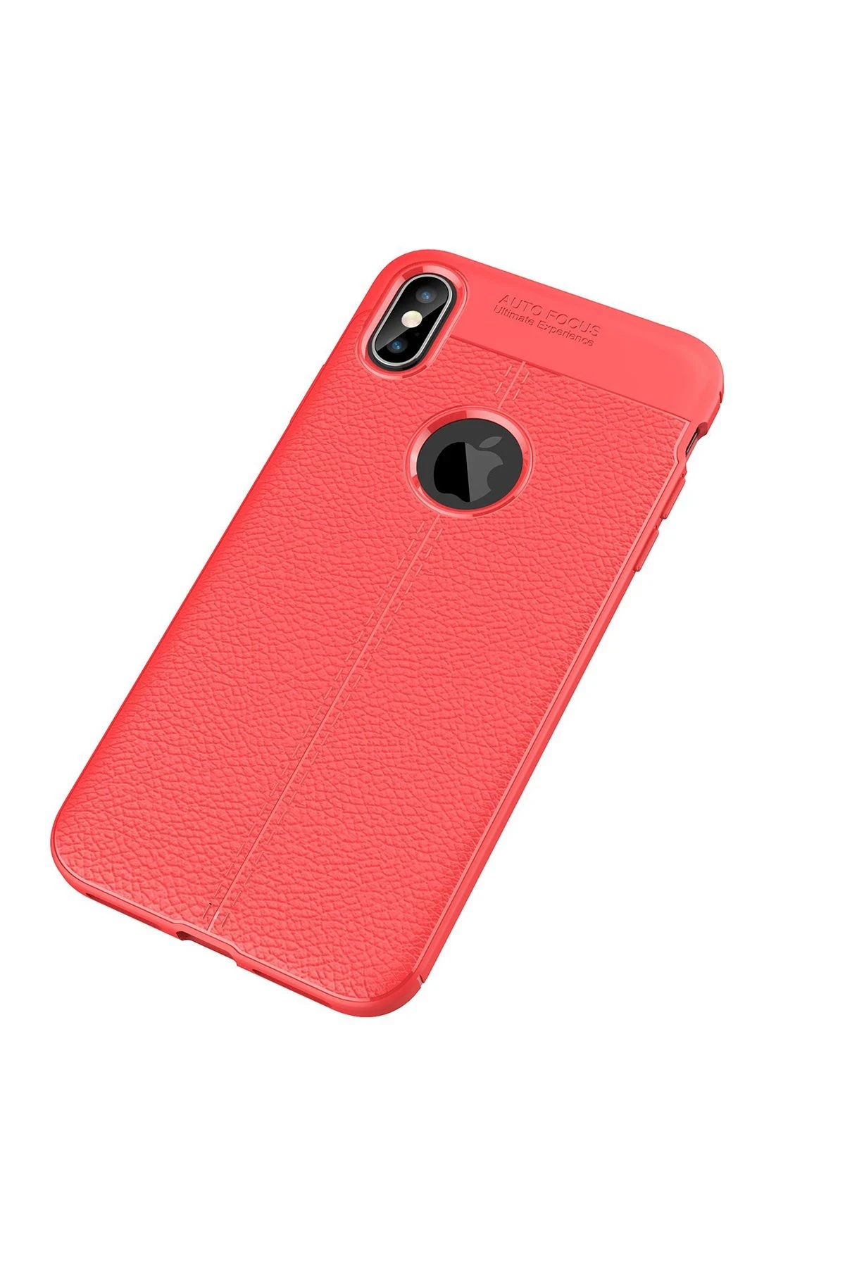 Newface iPhone XS Max Kılıf Auto Focus Kapak - Kırmızı