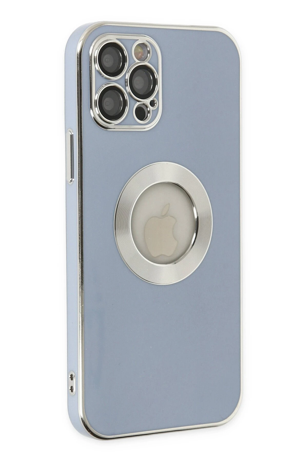 Newface iPhone 12 Pro Kılıf Store Silikon - Sierra Blue