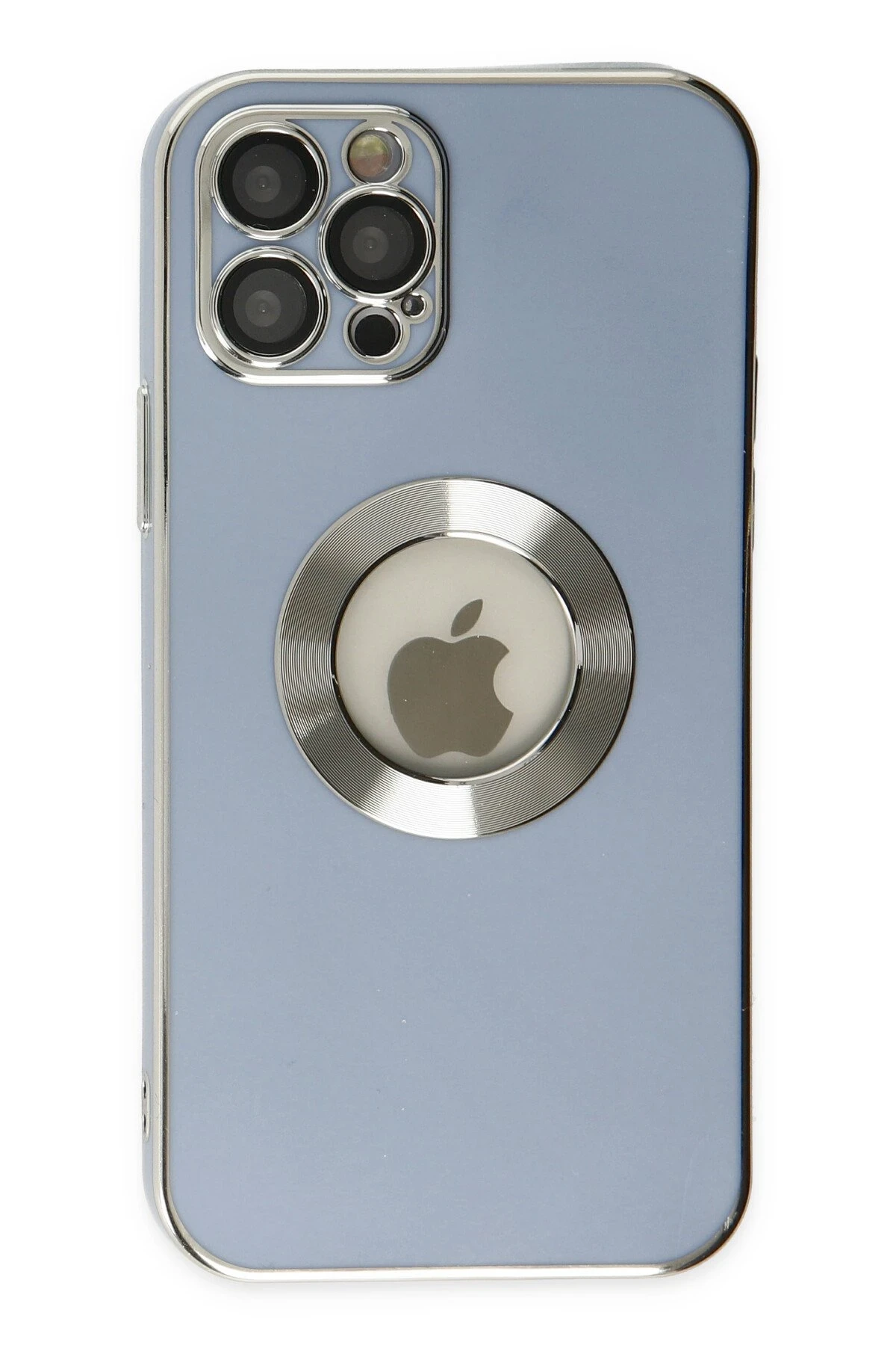 Newface iPhone 12 Pro Kılıf Store Silikon - Sierra Blue
