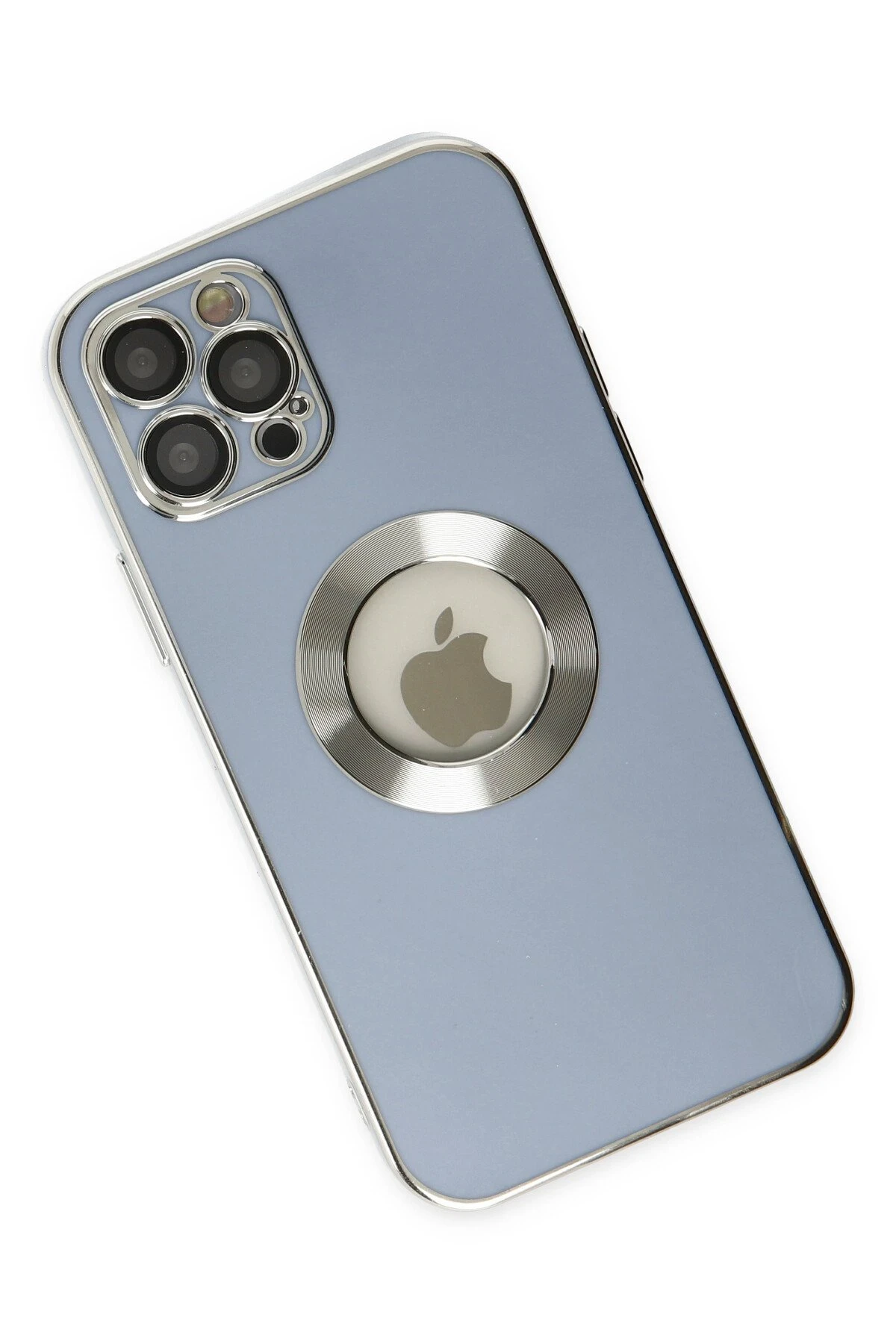 Newface iPhone 12 Pro Kılıf Store Silikon - Sierra Blue