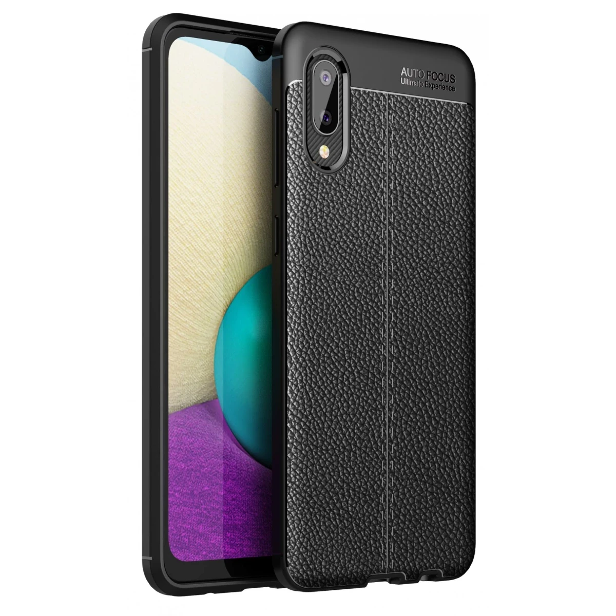 Newface Samsung Galaxy A02 Kılıf Auto Focus Kapak - Siyah — görsel 3