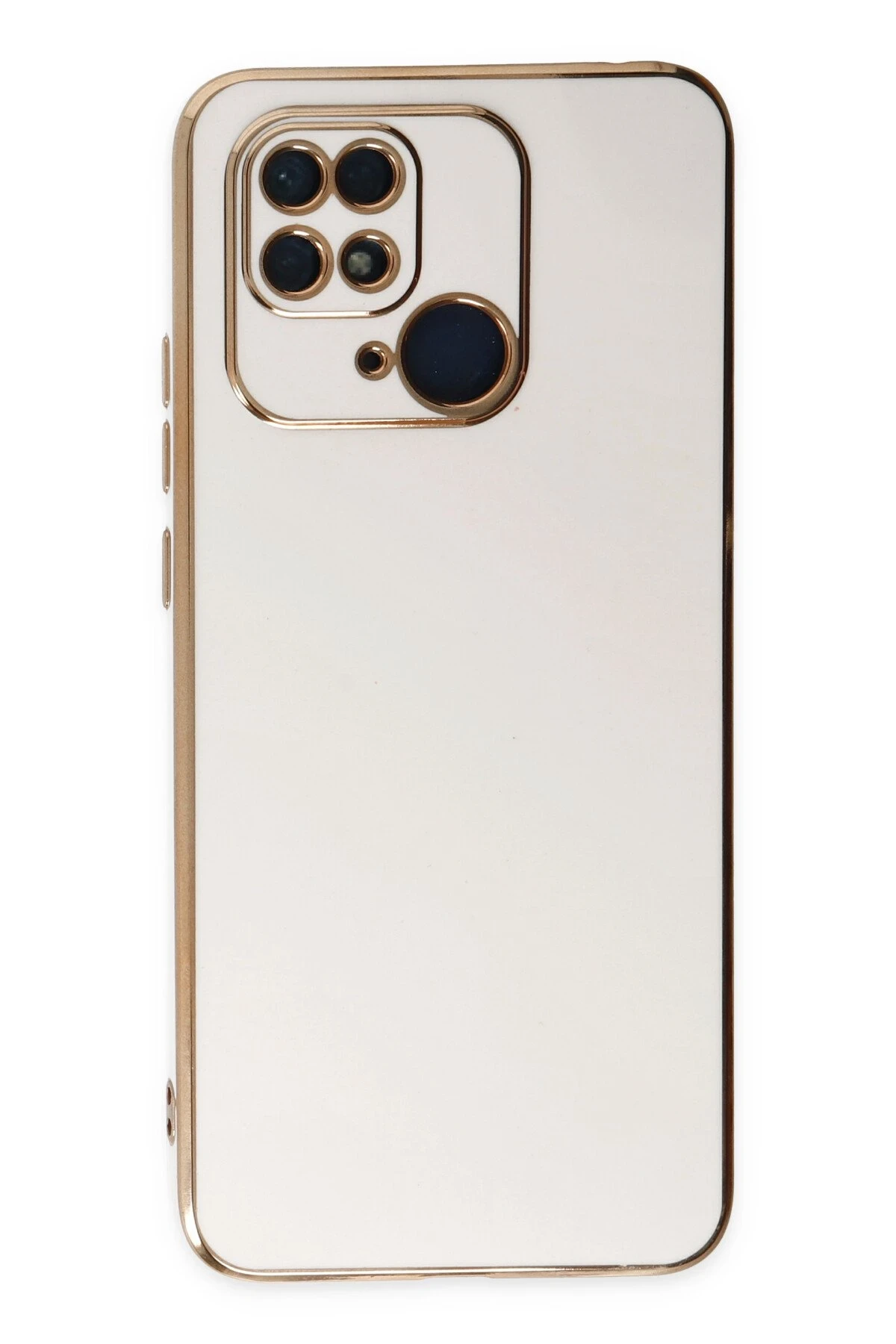 Newface Xiaomi Redmi 10C Kılıf Volet Silikon - Beyaz