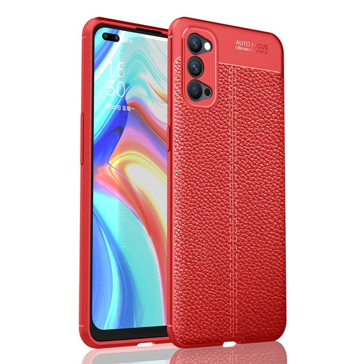 Newface Oppo Reno 4 Kılıf Auto Focus Kapak - Siyah — görsel 3