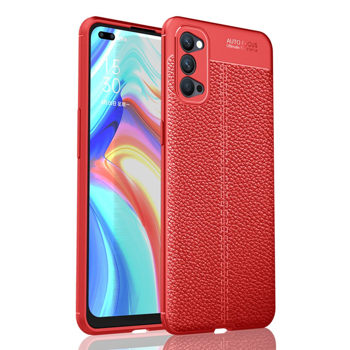 Newface Oppo Reno 4 Kılıf Auto Focus Kapak - Siyah — görsel 5