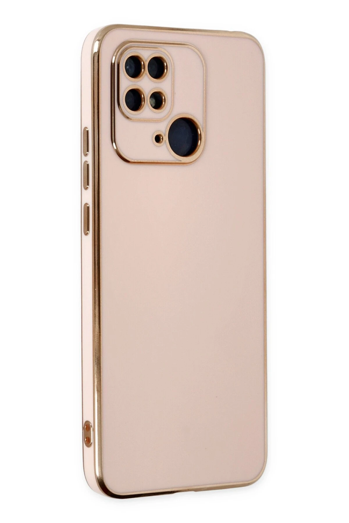 Newface Xiaomi Redmi 10C Kılıf Volet Silikon - Pembe