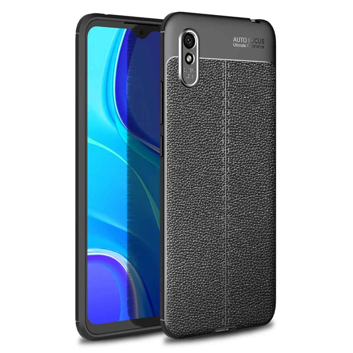 Newface Xiaomi Redmi 9A Kılıf Auto Focus Kapak - Siyah — görsel 3