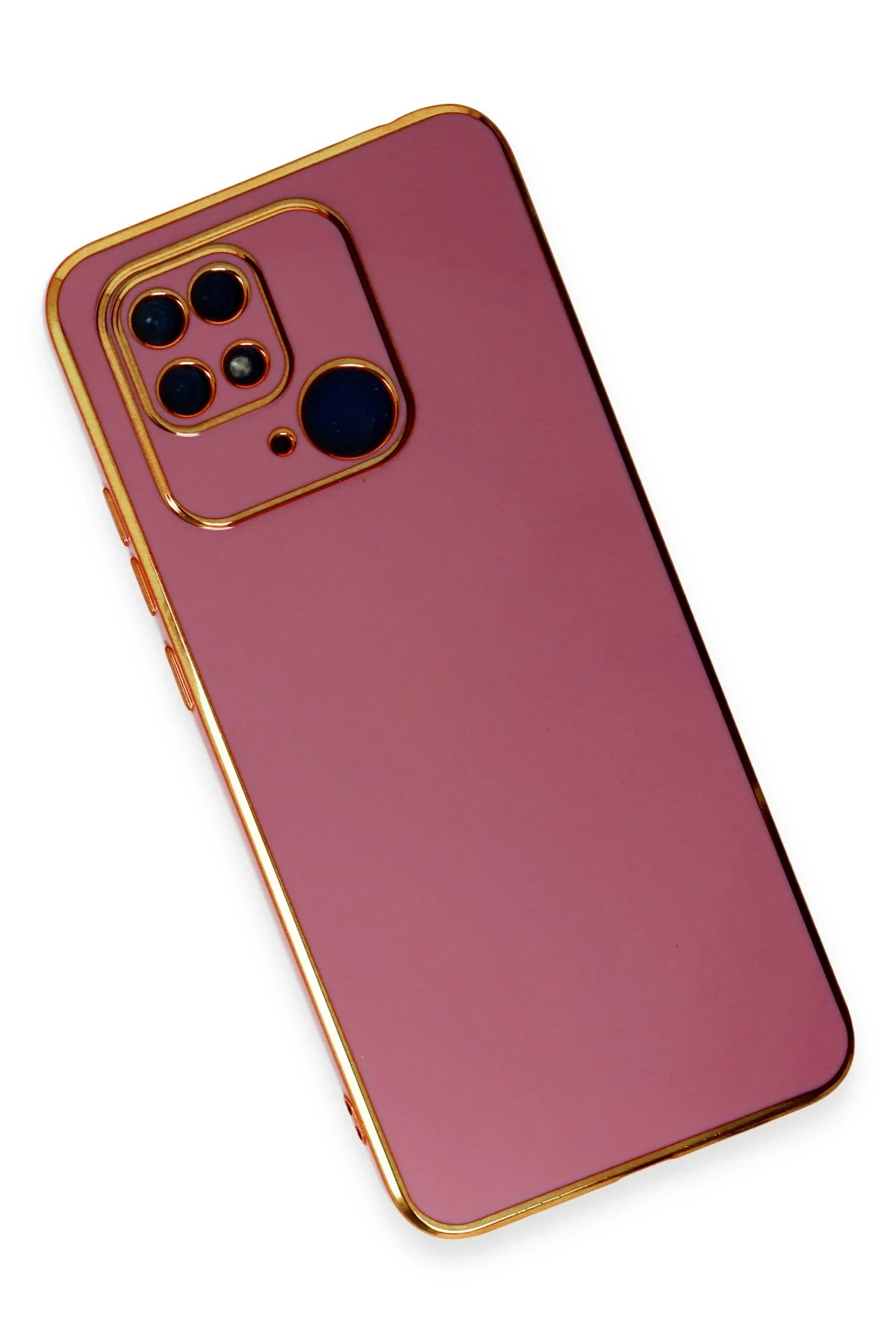 Newface Xiaomi Redmi 10C Kılıf Volet Silikon - Kırmızı