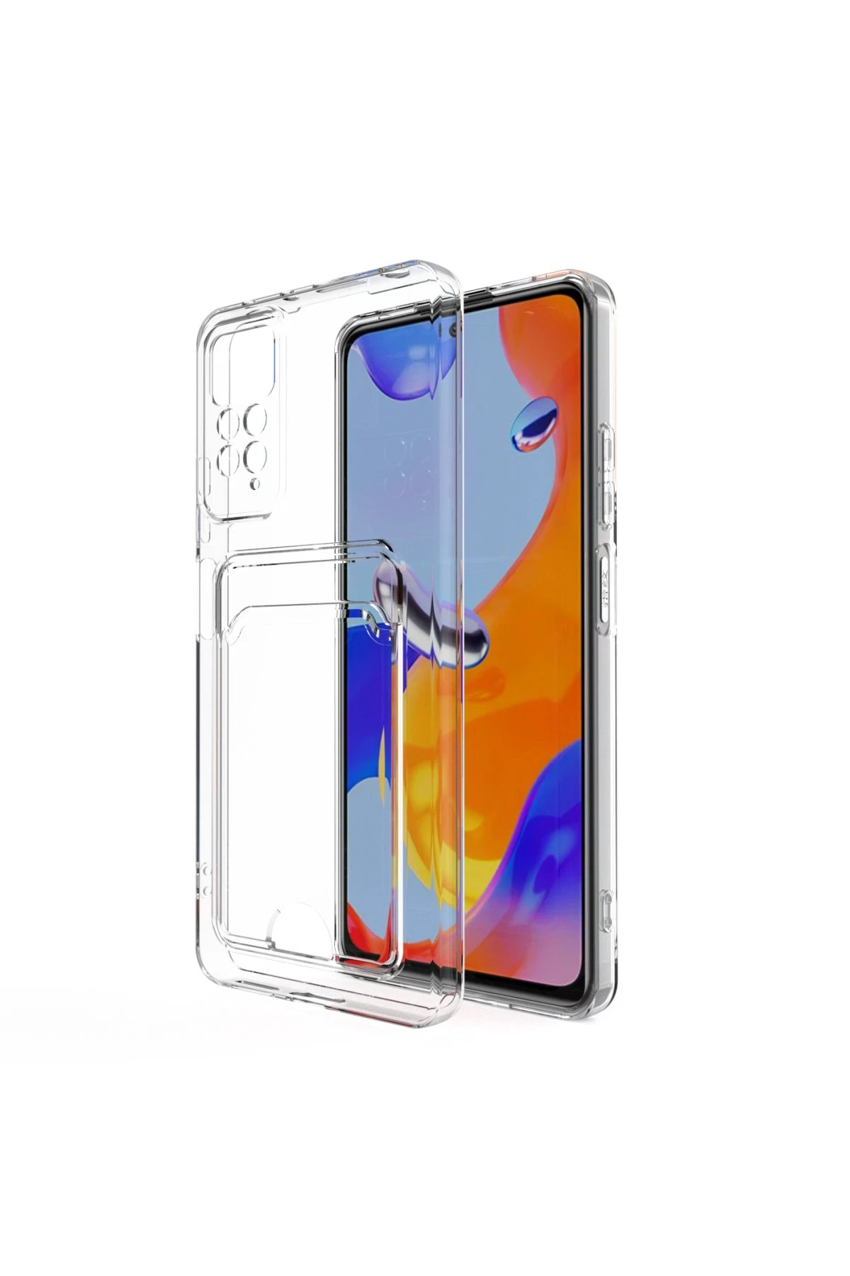 Newface Xiaomi Redmi Note 11 Kılıf Kart Şeffaf Silikon - Şeffaf — görsel 7