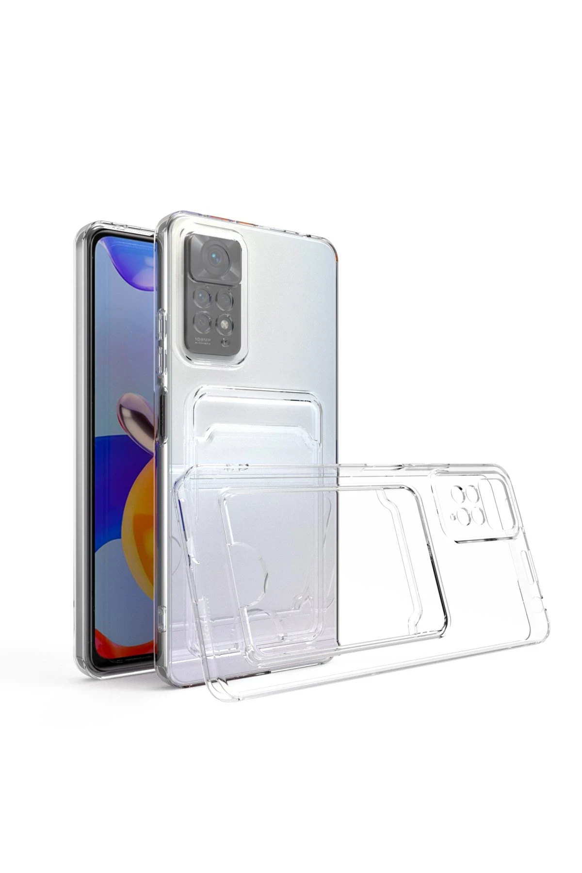 Newface Xiaomi Redmi Note 11 Kılıf Kart Şeffaf Silikon - Şeffaf — görsel 8