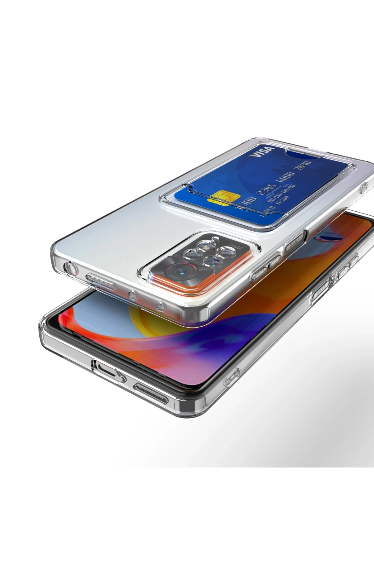 Newface Xiaomi Redmi Note 11 Kılıf Kart Şeffaf Silikon - Şeffaf — görsel 10