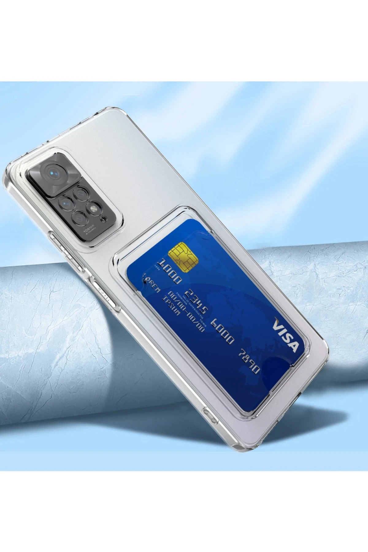 Newface Xiaomi Redmi Note 11 Kılıf Kart Şeffaf Silikon - Şeffaf — görsel 11