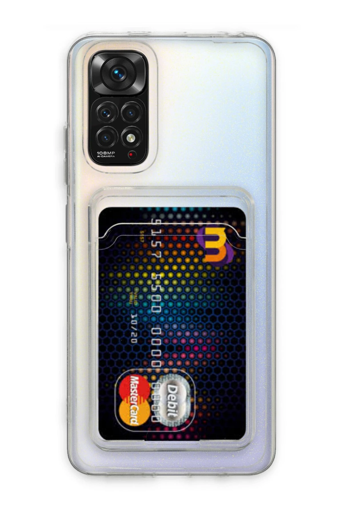 Newface Xiaomi Redmi Note 11 Pro Kılıf Kart Şeffaf Silikon - Şeffaf