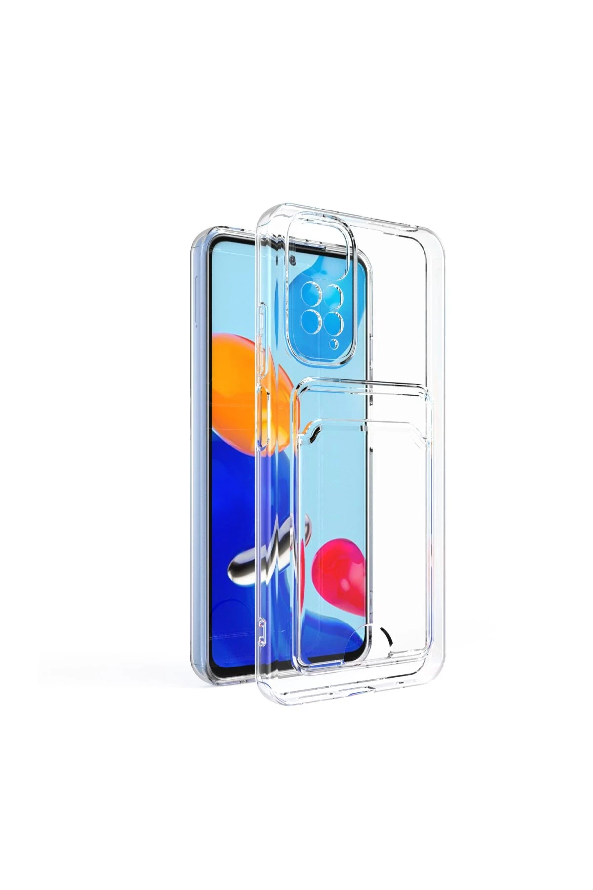 Newface Xiaomi Redmi Note 11 Pro Kılıf Kart Şeffaf Silikon - Şeffaf — görsel 7