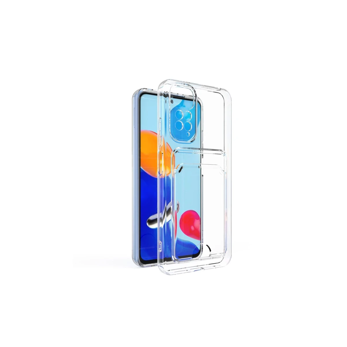 Newface Xiaomi Redmi Note 11 Pro Kılıf Kart Şeffaf Silikon - Şeffaf