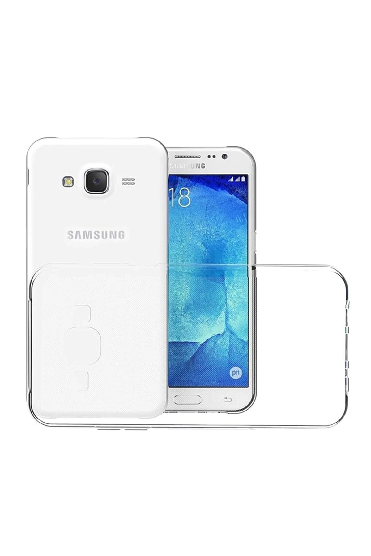 Newface Samsung Galaxy J7 Kılıf Lüx Şeffaf Silikon — görsel 2