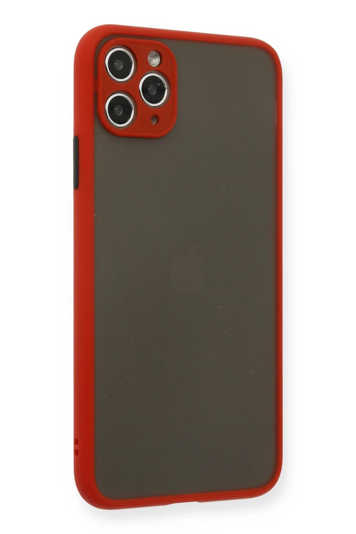 Newface iPhone 11 Pro Max Kılıf Montreal Silikon Kapak - Kırmızı