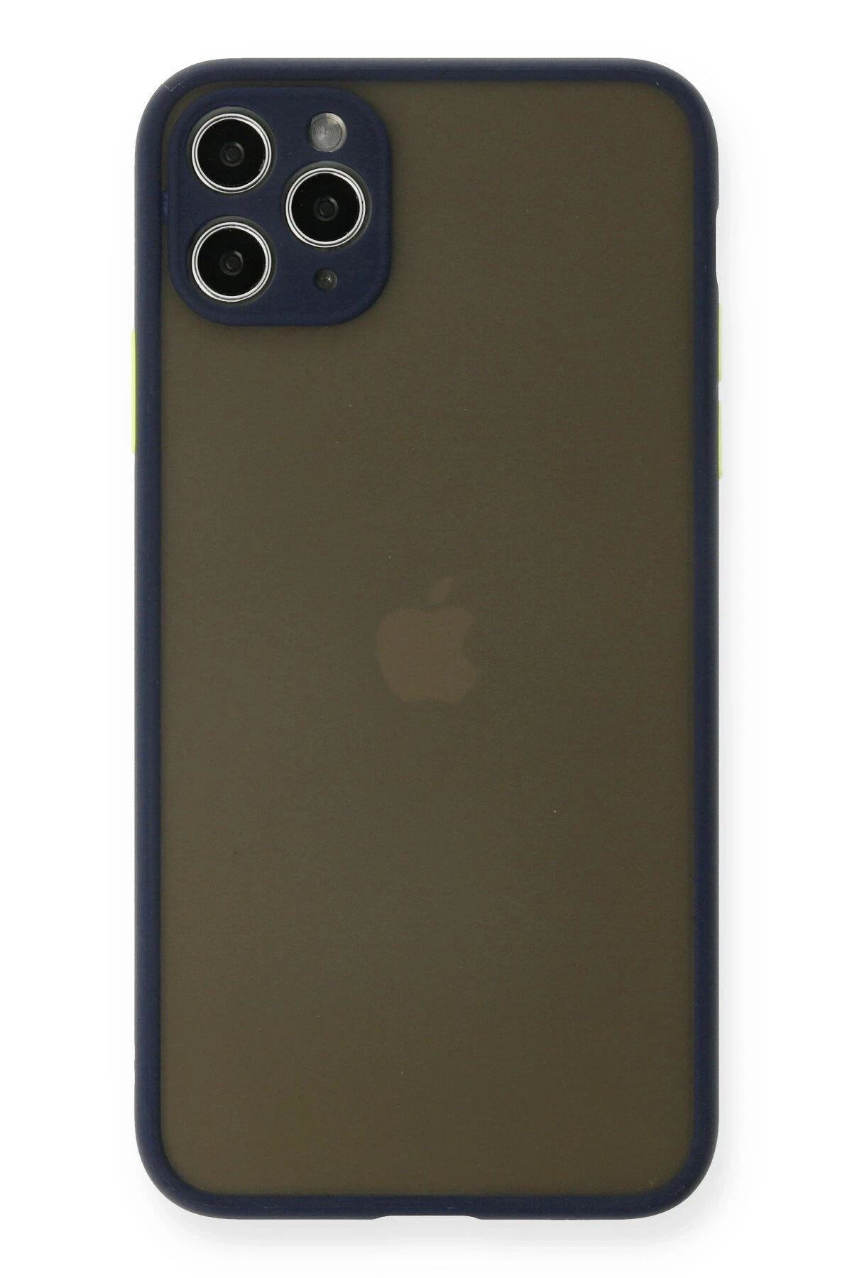 Newface iPhone 11 Pro Max Kılıf Montreal Silikon Kapak - Lacivert