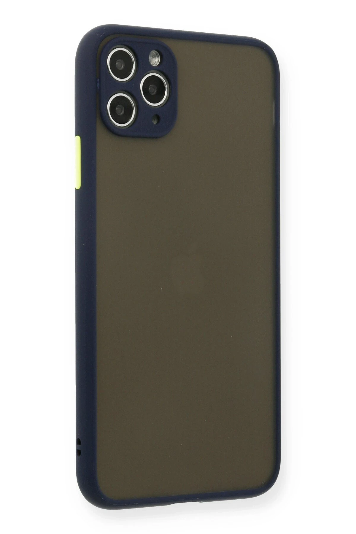 Newface iPhone 11 Pro Max Kılıf Montreal Silikon Kapak - Lacivert