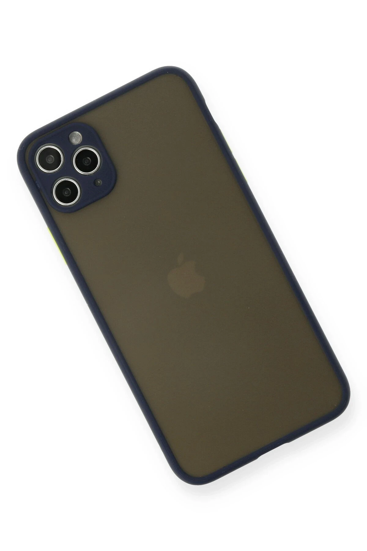 Newface iPhone 11 Pro Max Kılıf Montreal Silikon Kapak - Lacivert