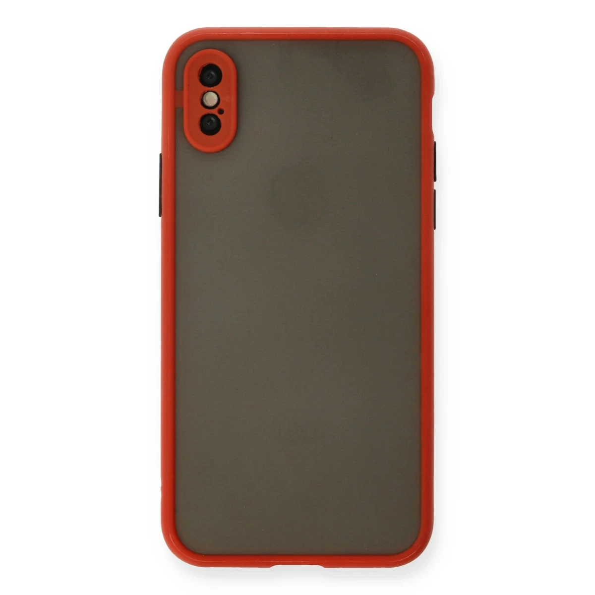 Newface Apple iPhone X Kılıf Montreal Silikon Kapak - Kırmızı