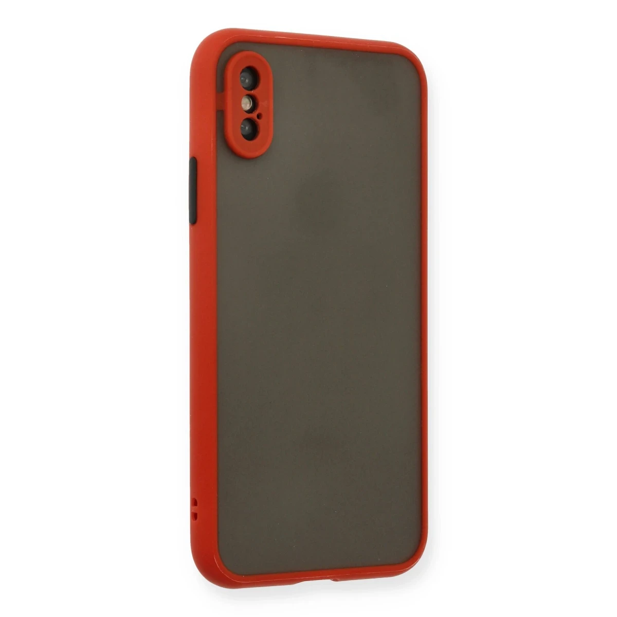 Newface Apple iPhone X Kılıf Montreal Silikon Kapak - Kırmızı