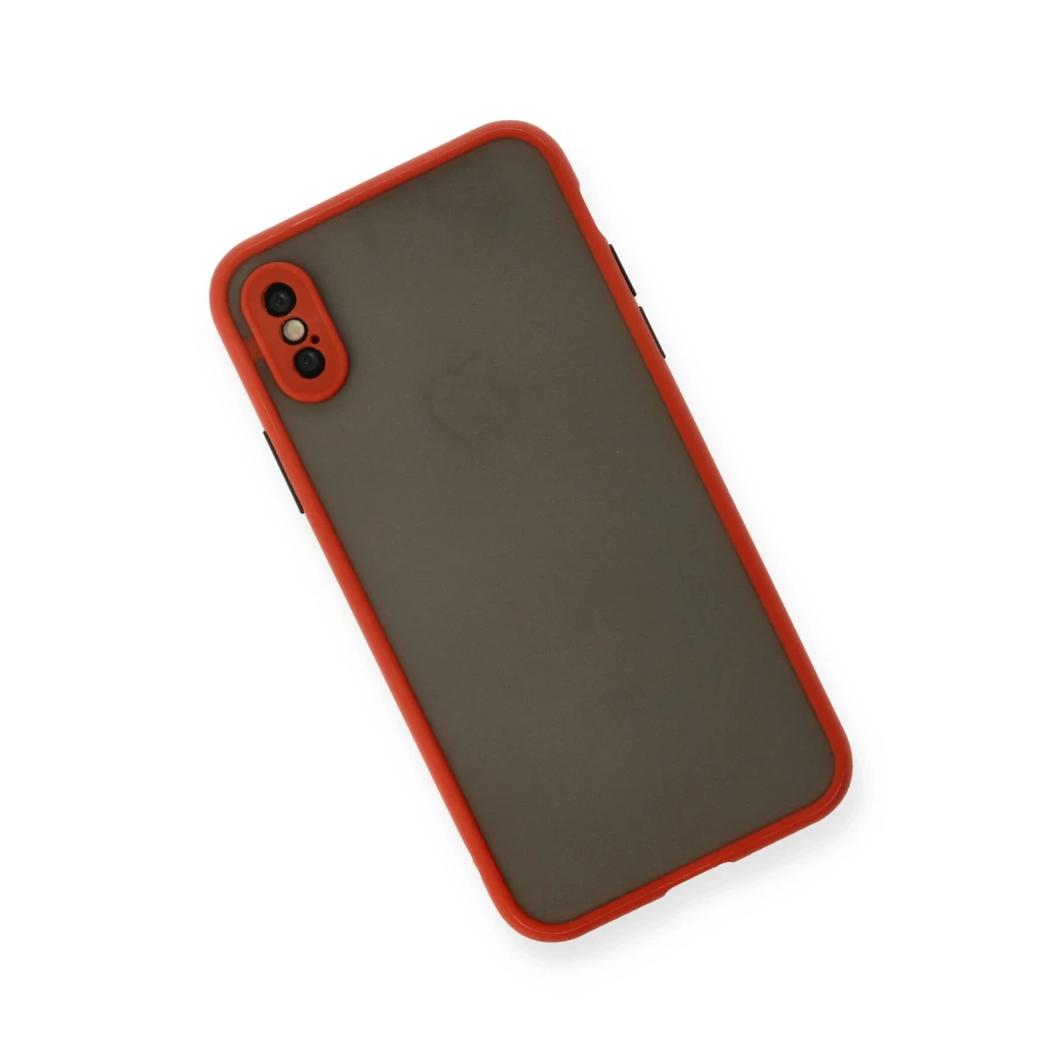 Newface Apple iPhone X Kılıf Montreal Silikon Kapak - Kırmızı