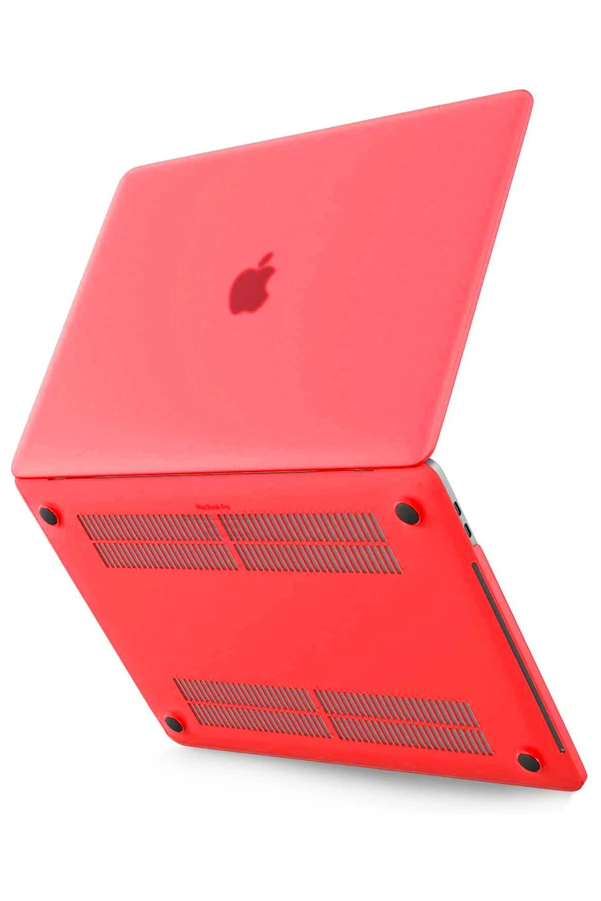 Newface Macbook Pro 13 2021 Macbook Buzlu Kapak - Kırmızı