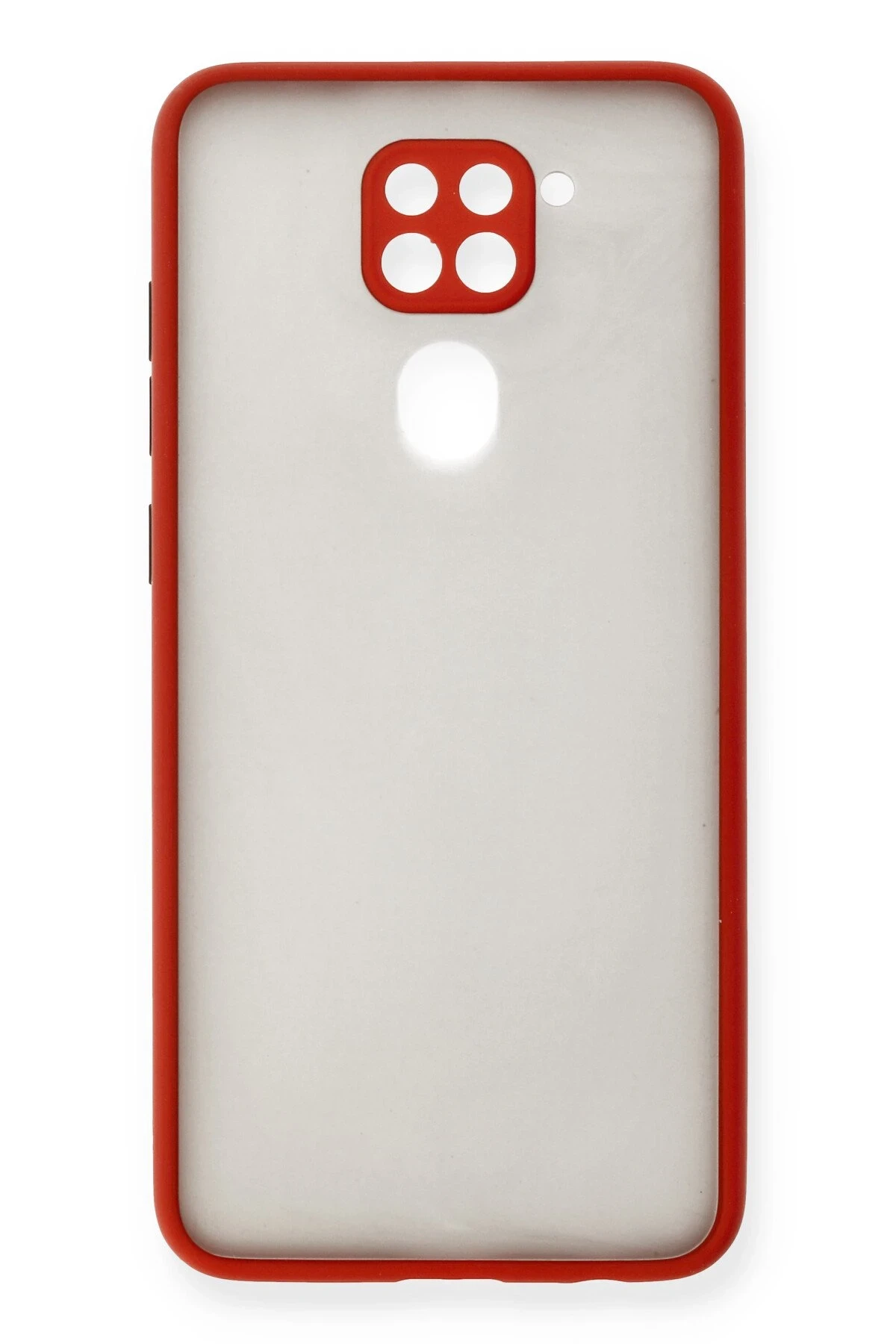 Newface Xiaomi Redmi Note 9 Kılıf Montreal Silikon Kapak - Kırmızı
