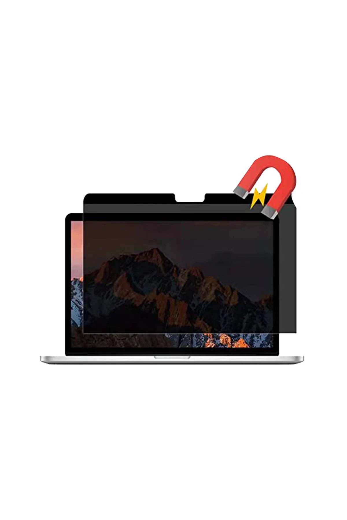 Newface Apple Macbook Pro 13 2020 Macbook Manyetik Hayalet Ekran Koruyucu - Siyah