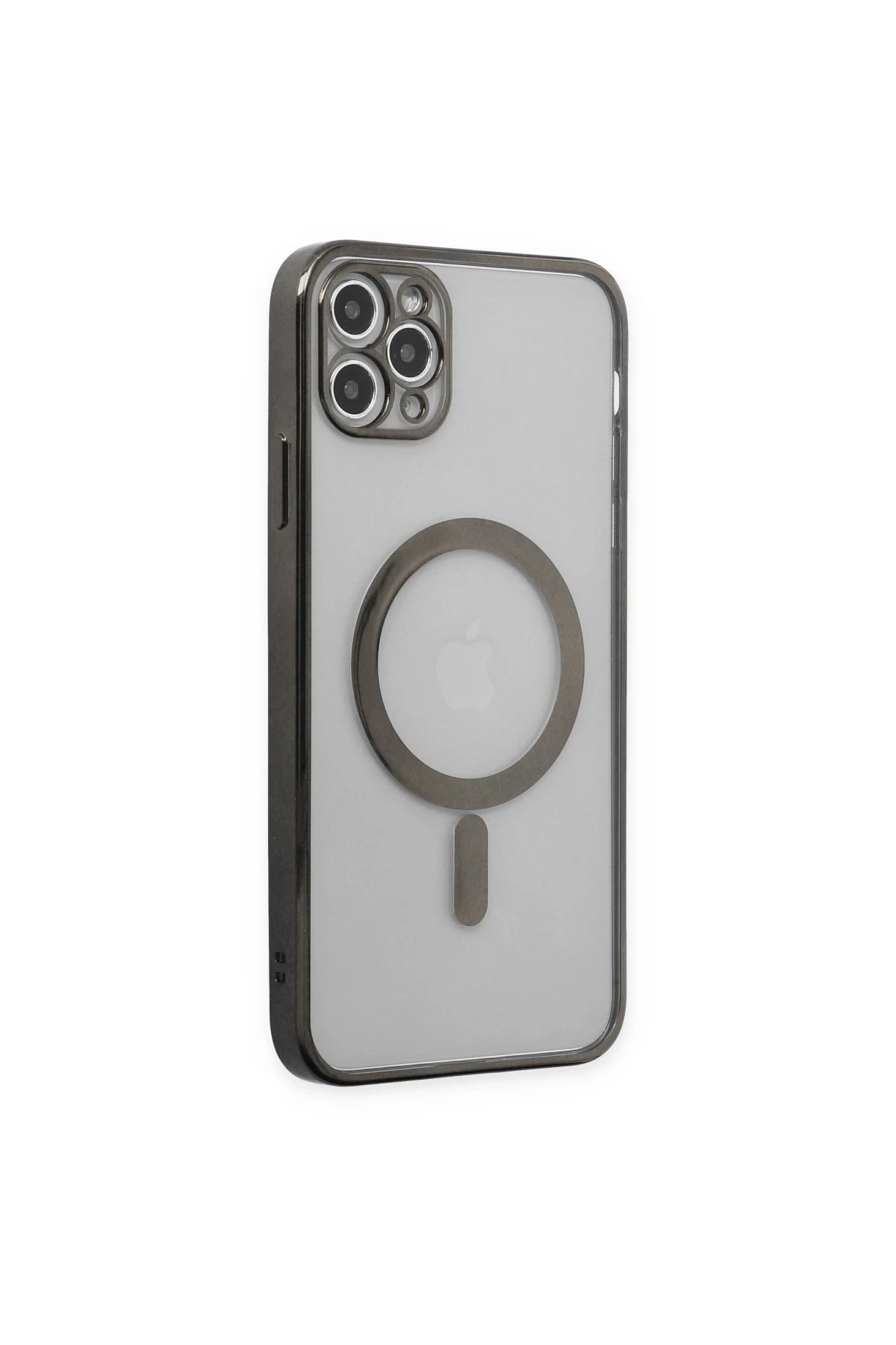 Newface Apple iPhone 11 Pro Kılıf Magneticsafe Lazer Silikon - Siyah