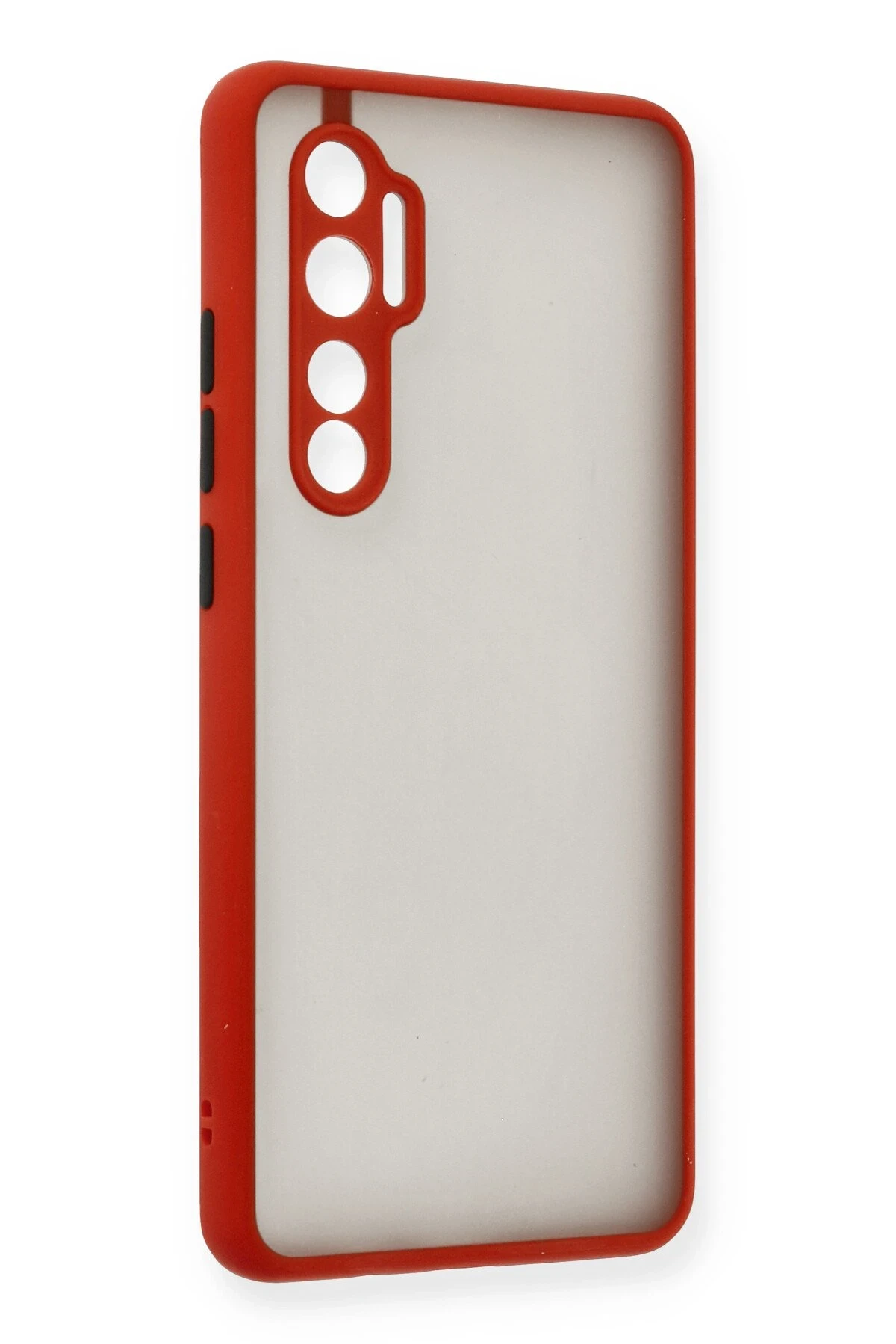 Newface Xiaomi Mi Note 10 Lite Kılıf Montreal Silikon Kapak - Kırmızı