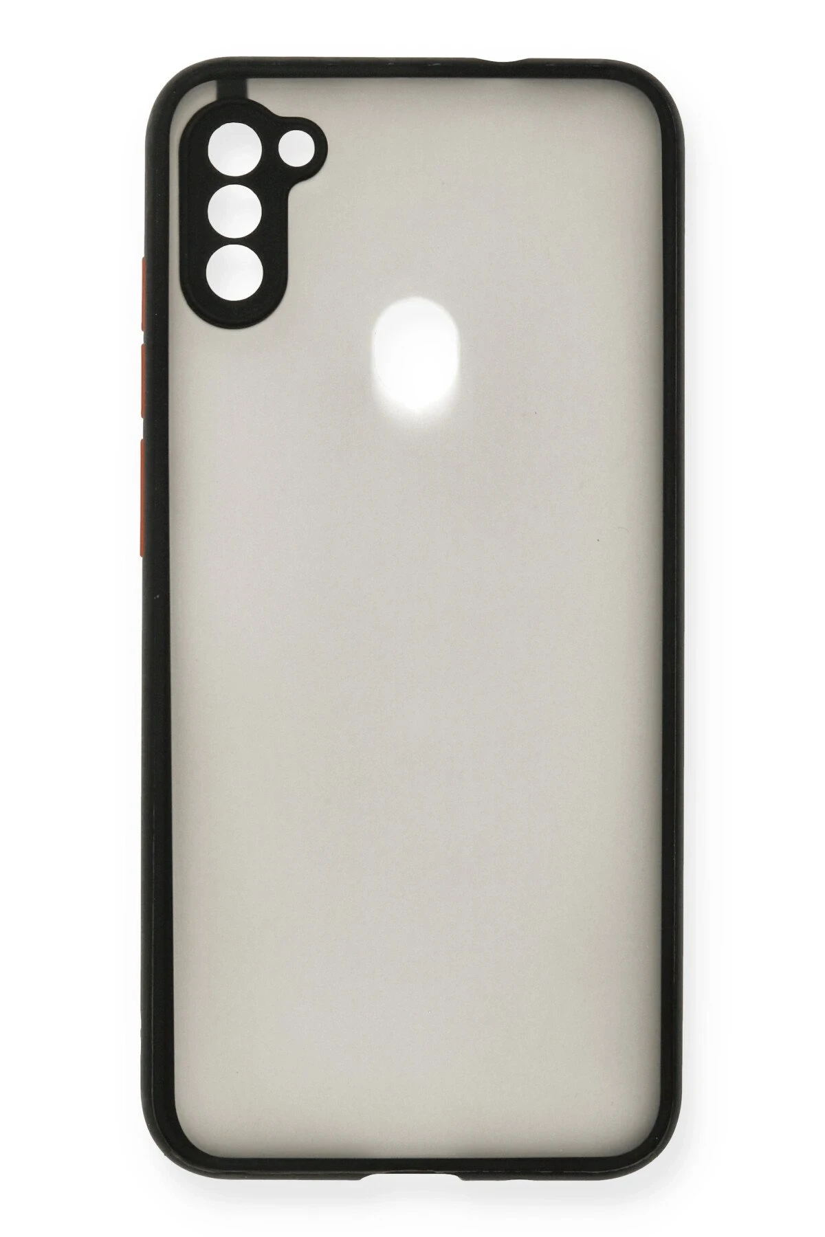 Newface Samsung Galaxy A11 Kılıf Montreal Silikon Kapak - Siyah