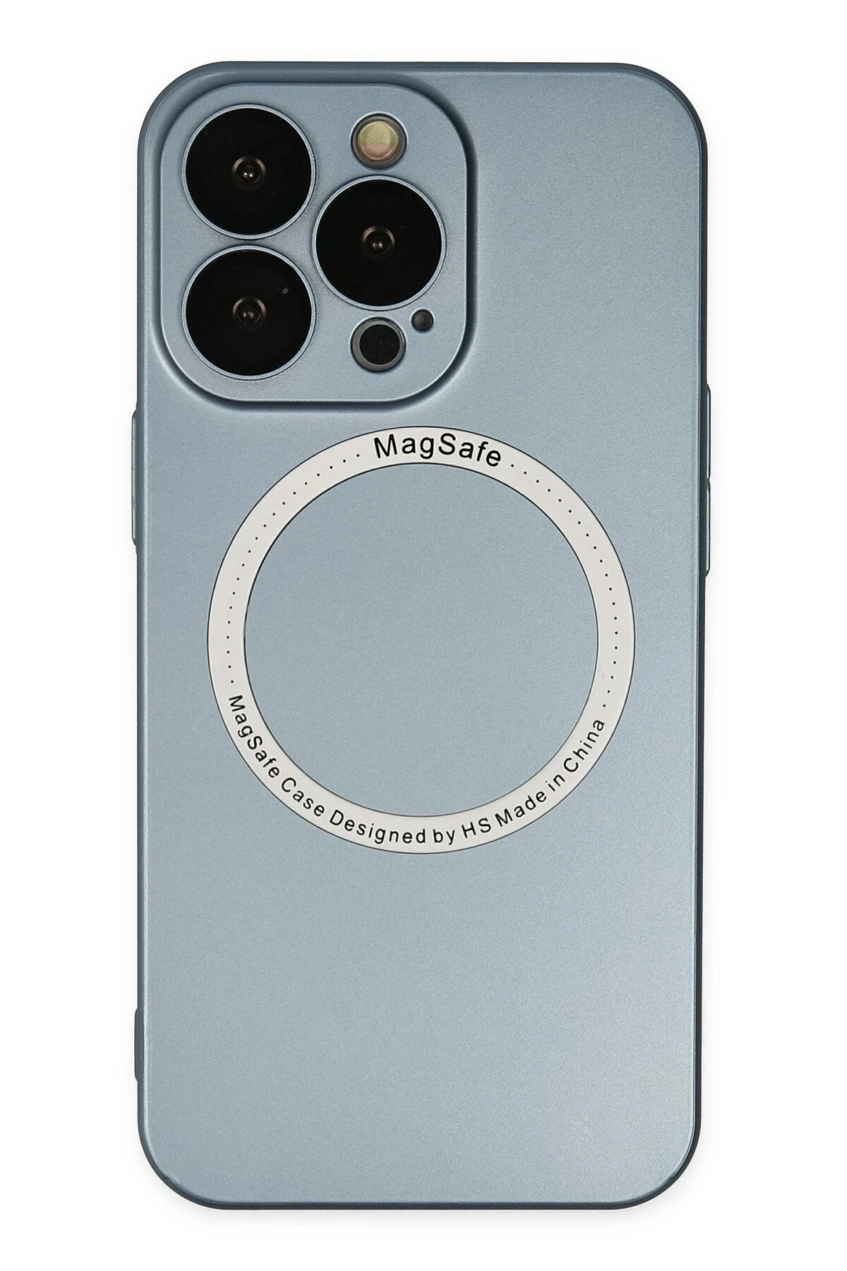 Newface iPhone 13 Pro Kılıf Jack Magneticsafe Lens Silikon - Sierra Blue