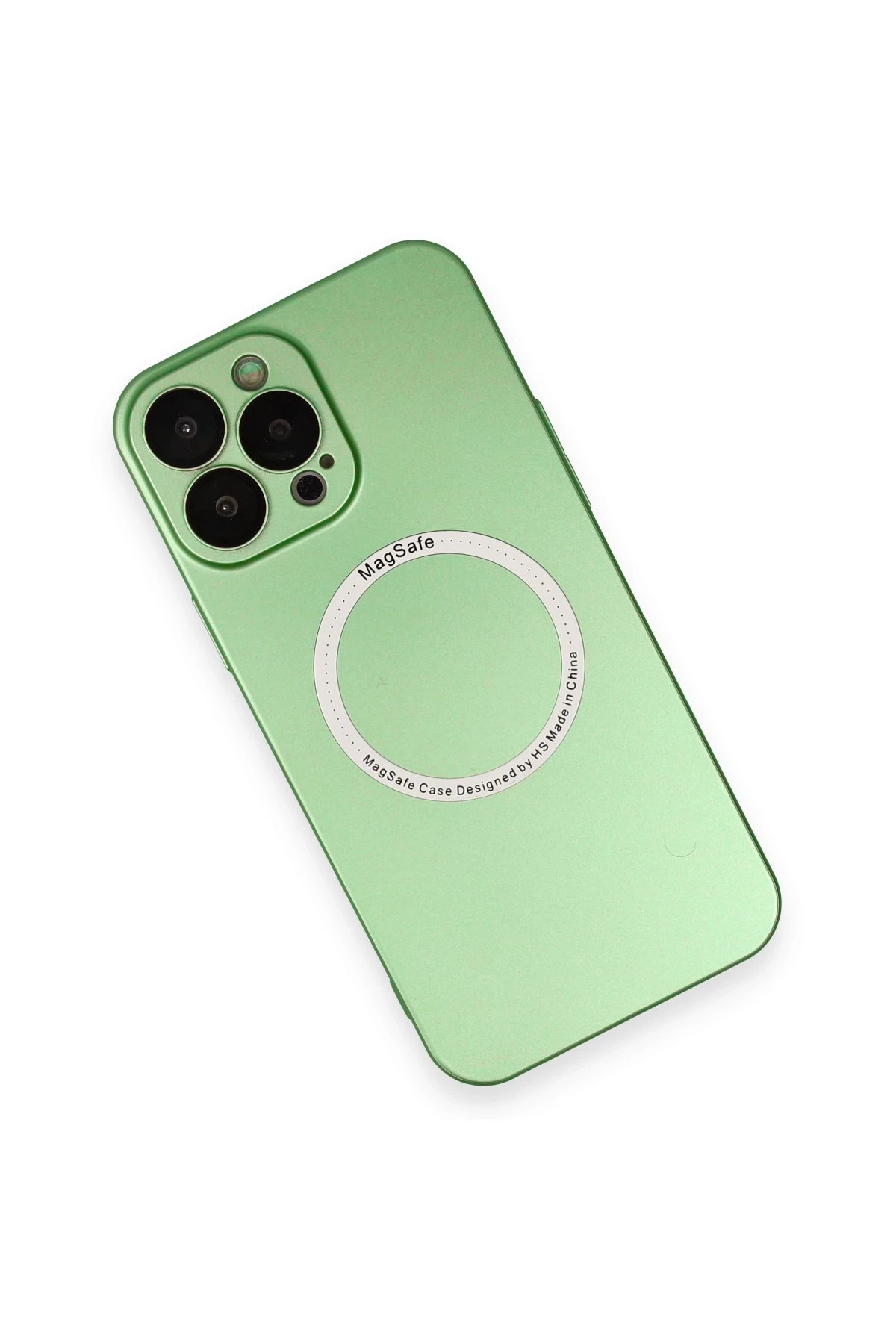 Newface iPhone 13 Pro Kılıf Jack Magneticsafe Lens Silikon - Yeşil