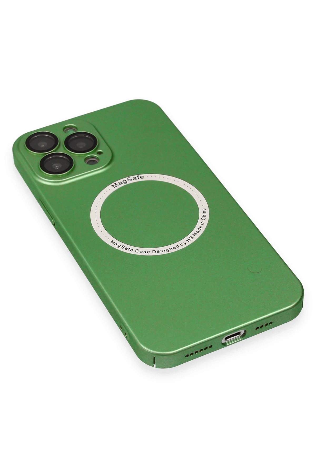 Newface iPhone 13 Pro Kılıf Jack Magneticsafe Lens Silikon - Yeşil
