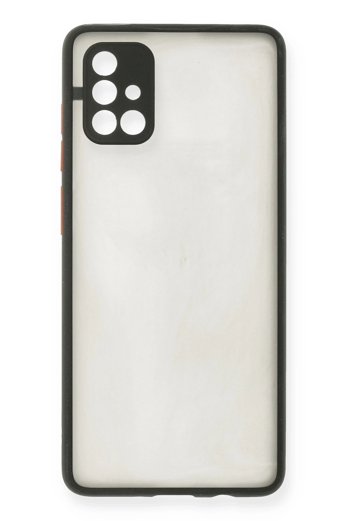 Newface Samsung Galaxy A71 Kılıf Montreal Silikon Kapak - Siyah