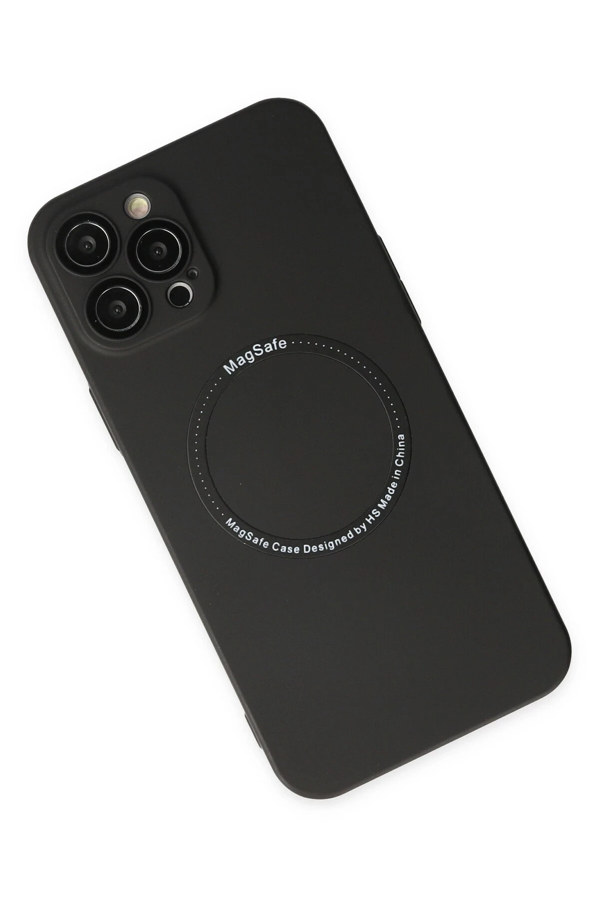 Newface Apple iPhone 12 Pro Max Kılıf Jack Magneticsafe Lens Silikon - Siyah — görsel 3