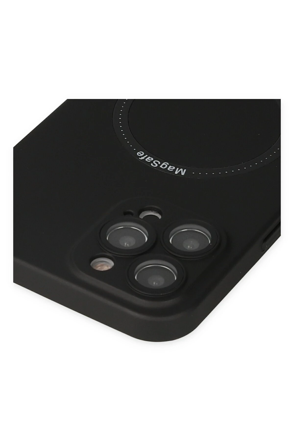 Newface Apple iPhone 12 Pro Max Kılıf Jack Magneticsafe Lens Silikon - Siyah — görsel 4
