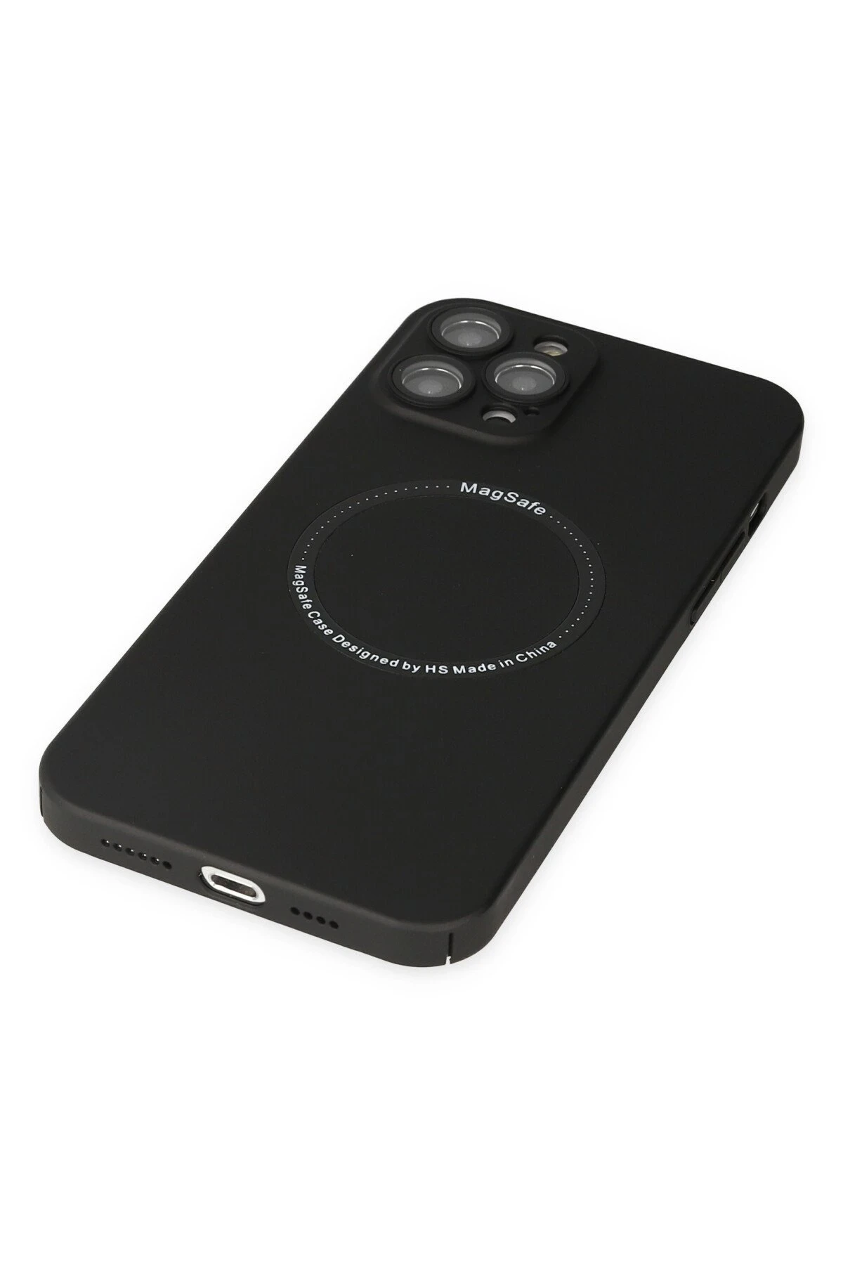 Newface Apple iPhone 12 Pro Max Kılıf Jack Magneticsafe Lens Silikon - Siyah — görsel 5