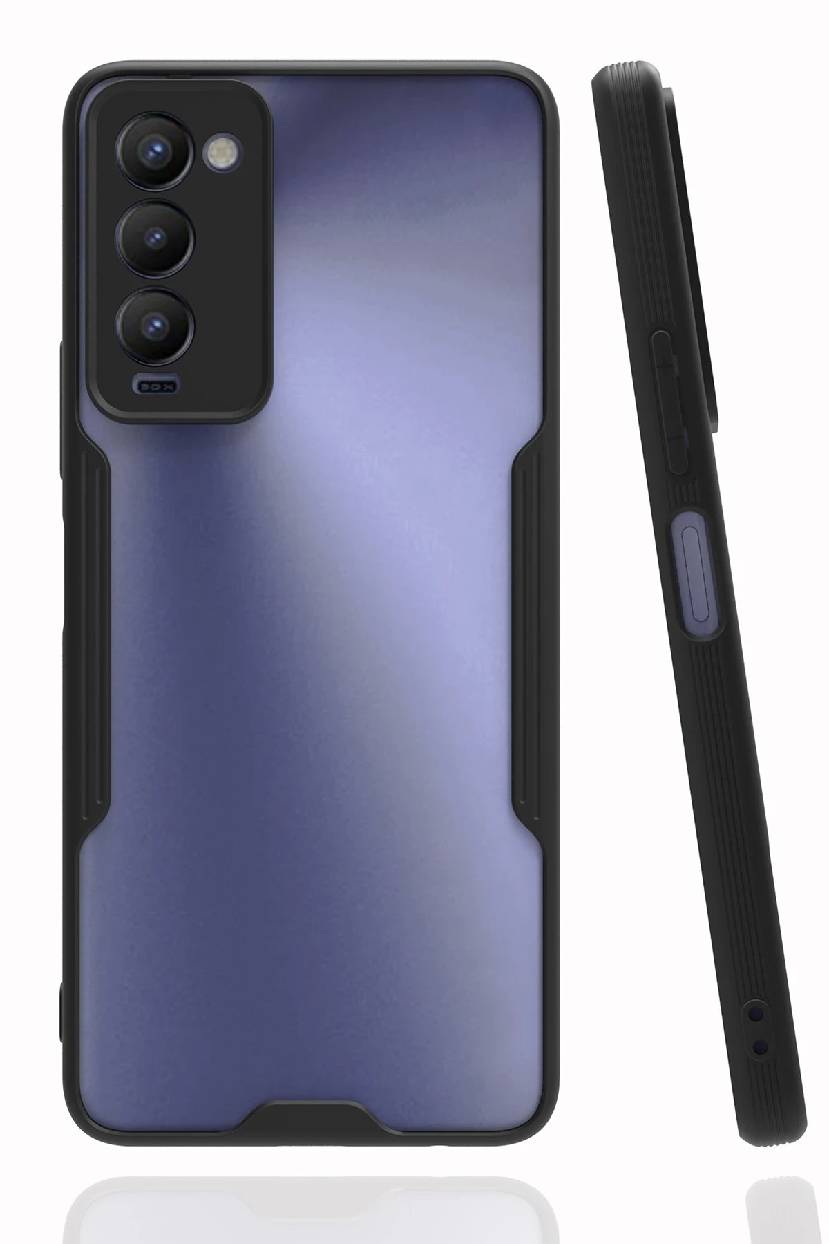 Newface Tecno Camon 18 Kılıf Platin Silikon - Siyah