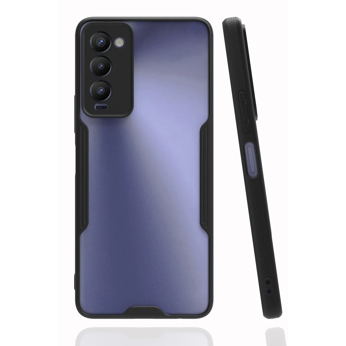 Newface Tecno Camon 18 Kılıf Platin Silikon - Siyah — görsel 2