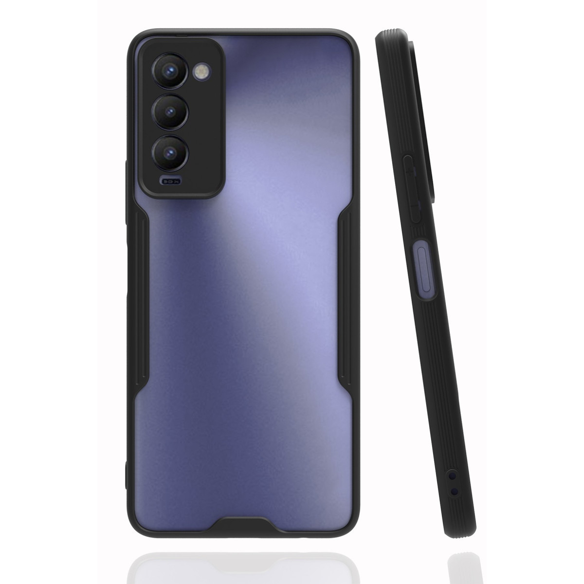 Newface Tecno Camon 18 Kılıf Platin Silikon - Siyah — görsel 3