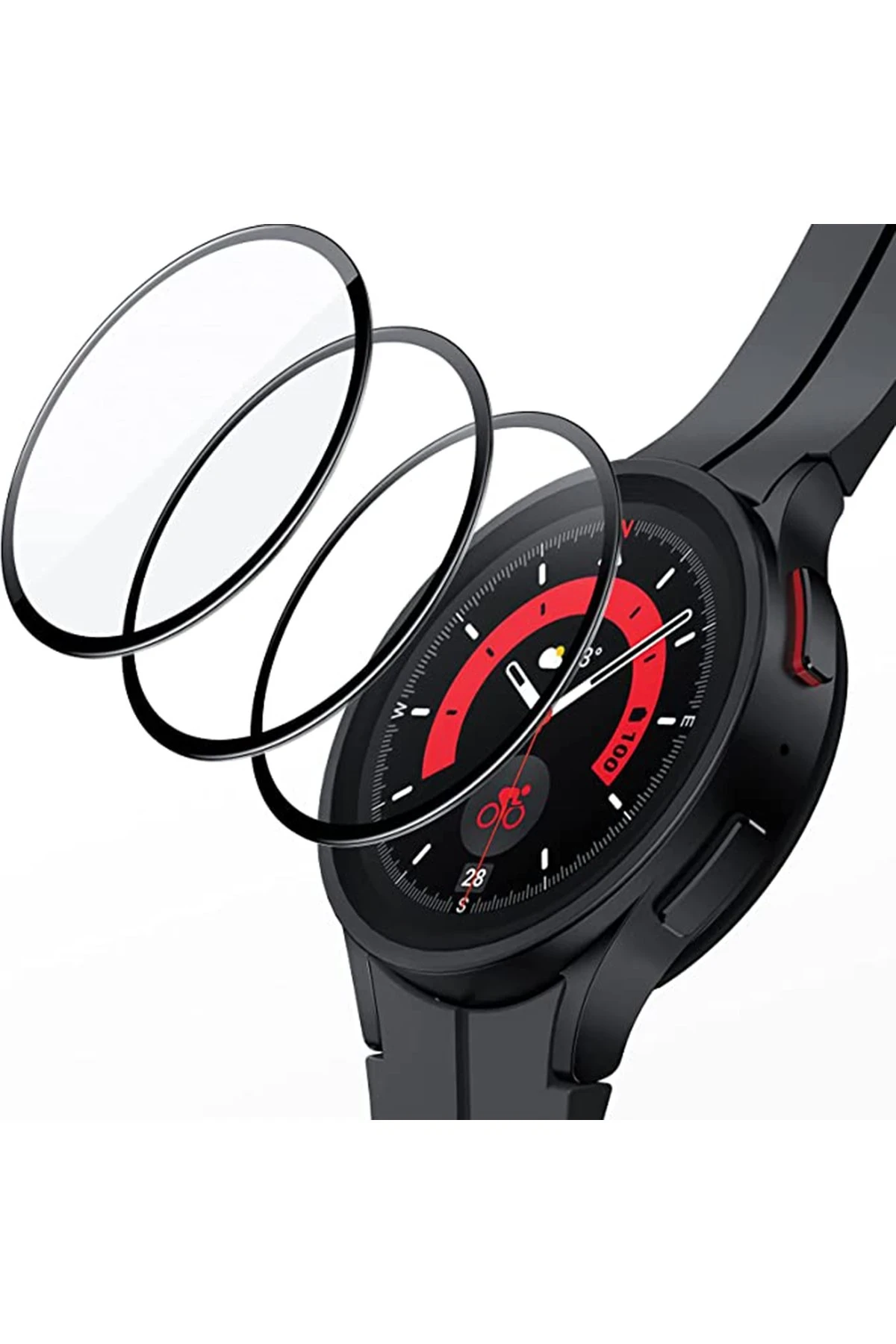 Newface Watch 5 Pro 45mm Polymer Nano Ekran Koruyucu - Şeffaf
