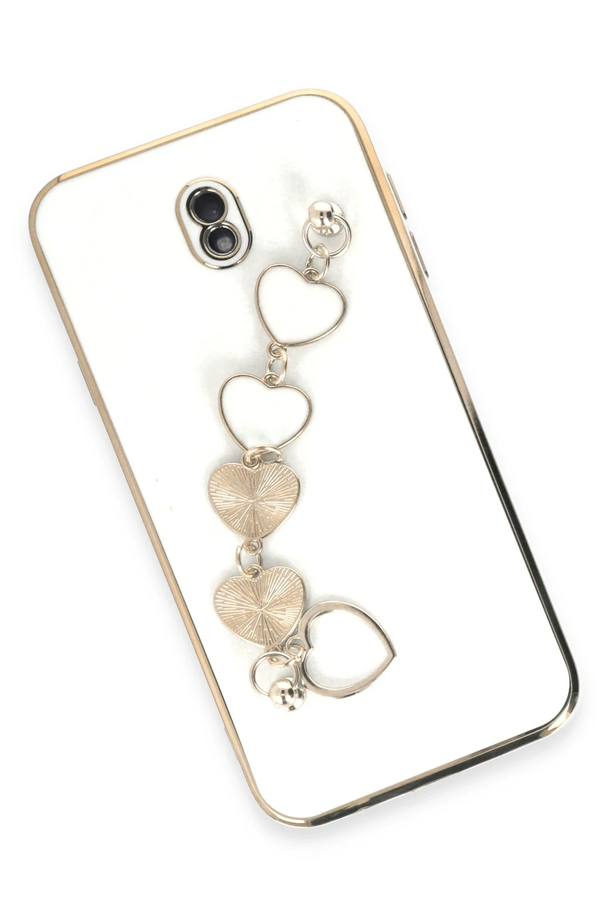 Newface Samsung Galaxy J7 Pro / J730 Kılıf Esila Silikon - Beyaz