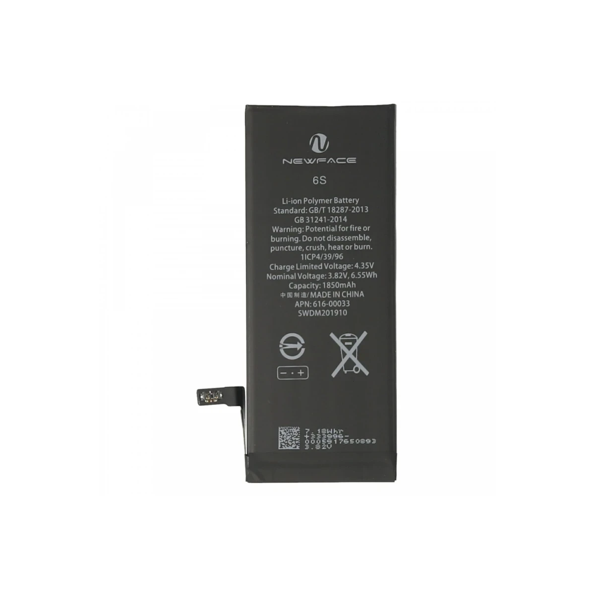 Newface iPhone 6S Uyumlu Batarya (1900mAh) — görsel 3