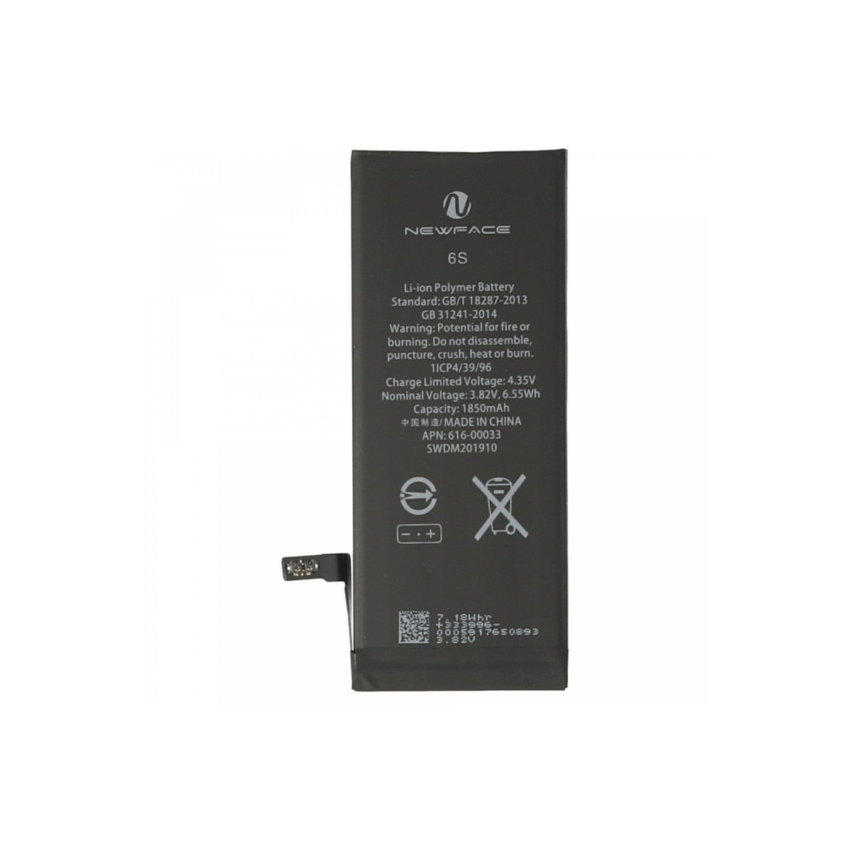 Newface iPhone 6S Uyumlu Batarya (1900mAh) — görsel 5
